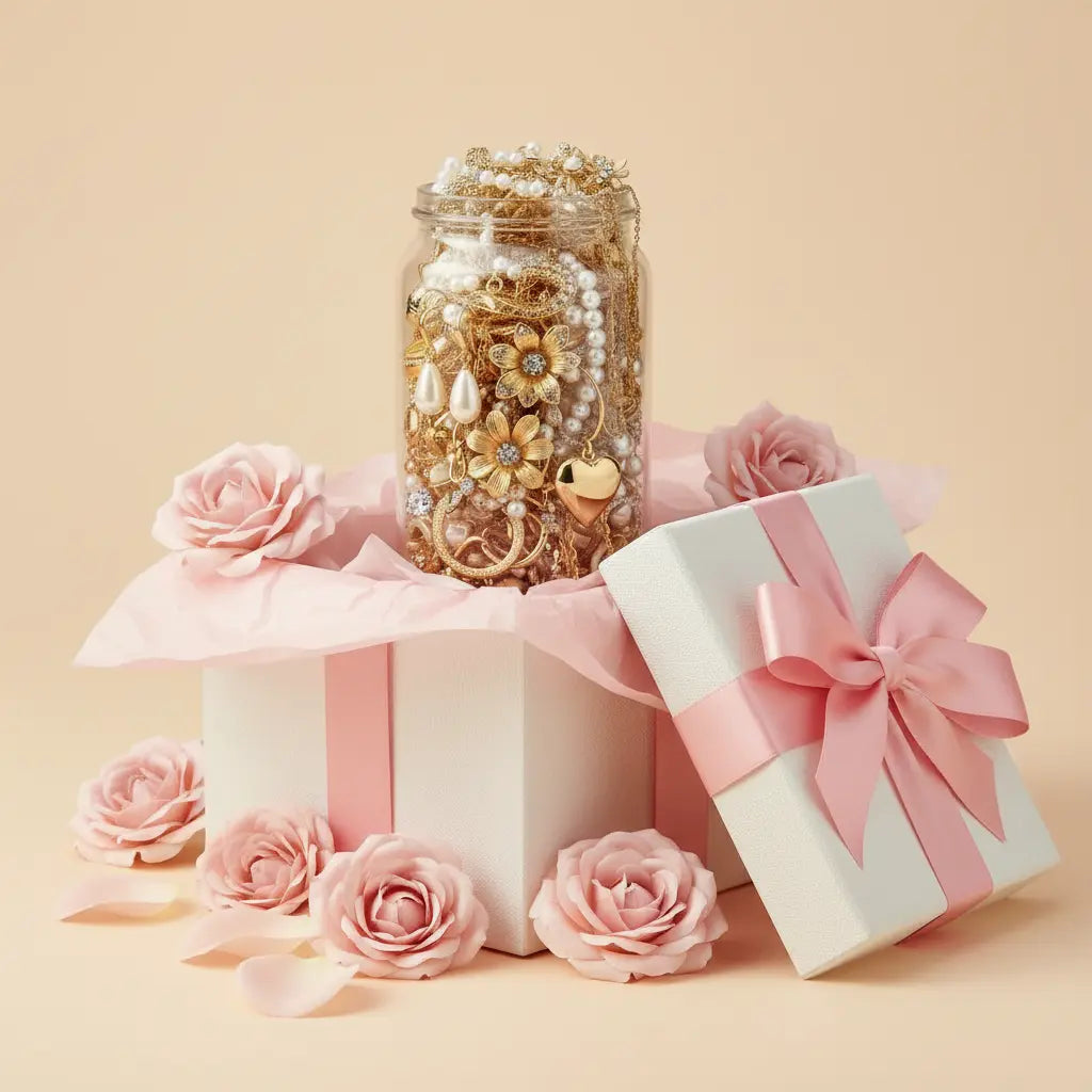 Mother's Day Edition – 28+ Piece Jewelry Surprise Jar curated jewelry surprise jar photo 5