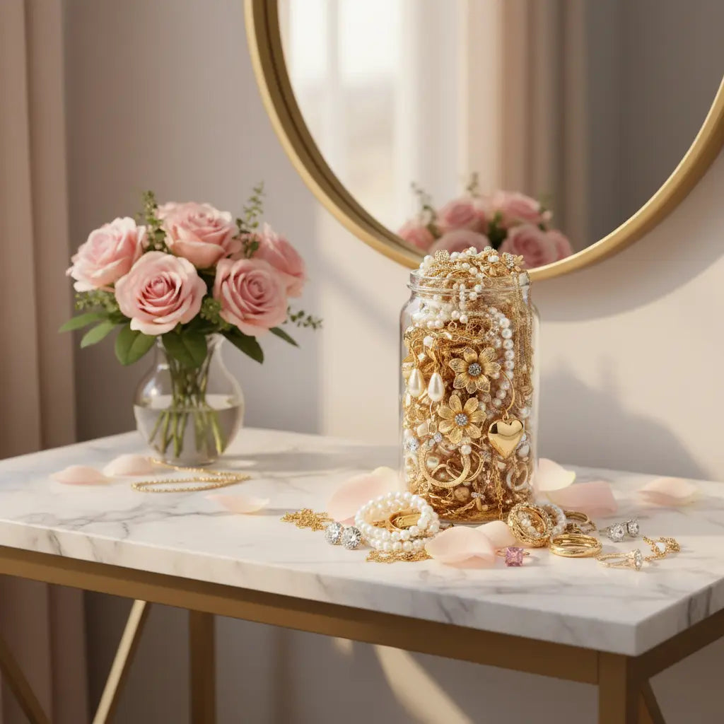 Mother's Day Edition – 28+ Piece Jewelry Surprise Jar curated jewelry surprise jar photo 4