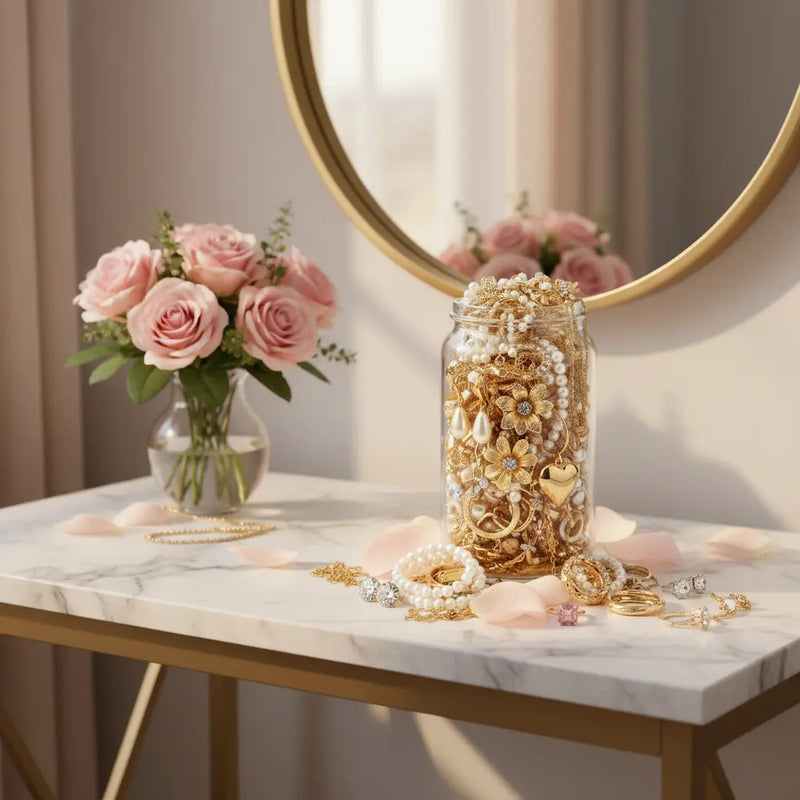 Mother's Day Edition – 28+ Piece Jewelry Surprise Jar curated jewelry surprise jar photo 4