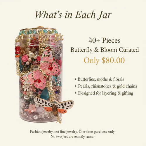 Butterfly & Bloom Mystery Jewelry Jar – 40+ Surprise Pieces | MystiBox