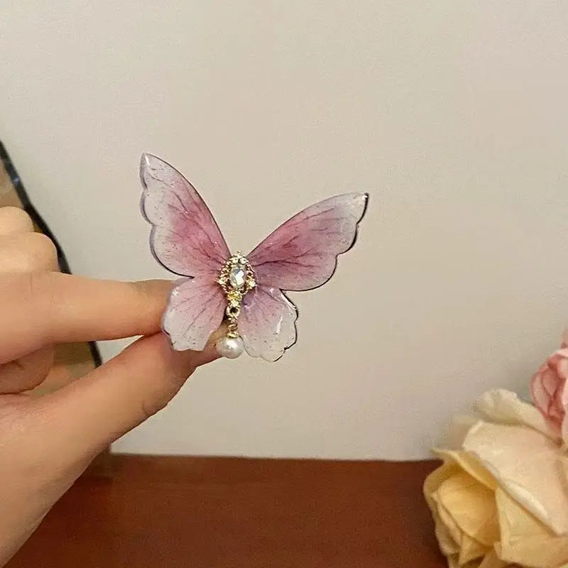 Butterfly Hair Clip – Pearl & Crystal Detail from MystiBox photo 4