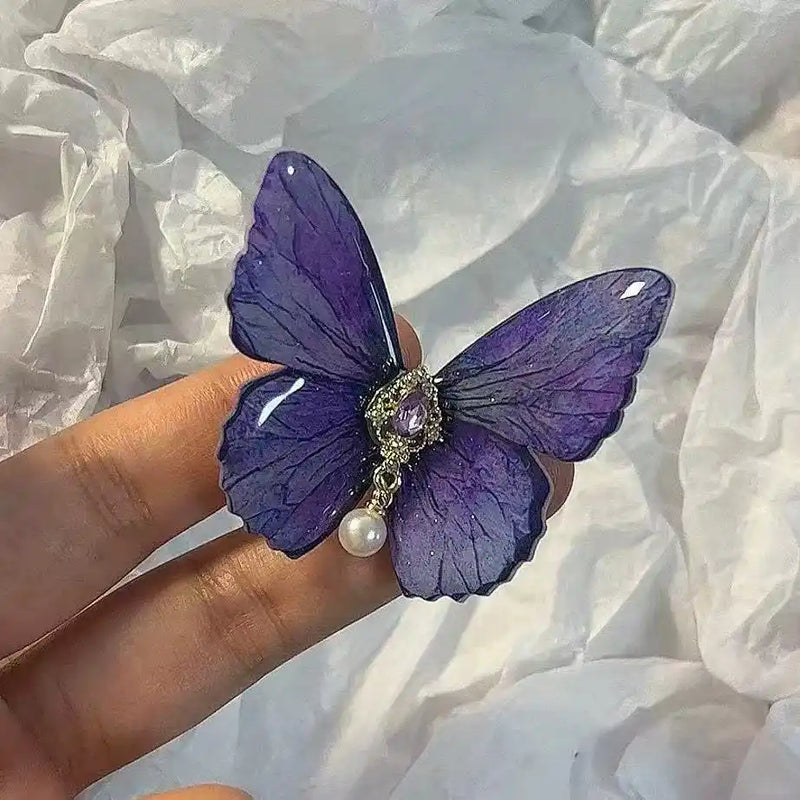 Butterfly Hair Clip – Pearl & Crystal Detail from MystiBox photo 5
