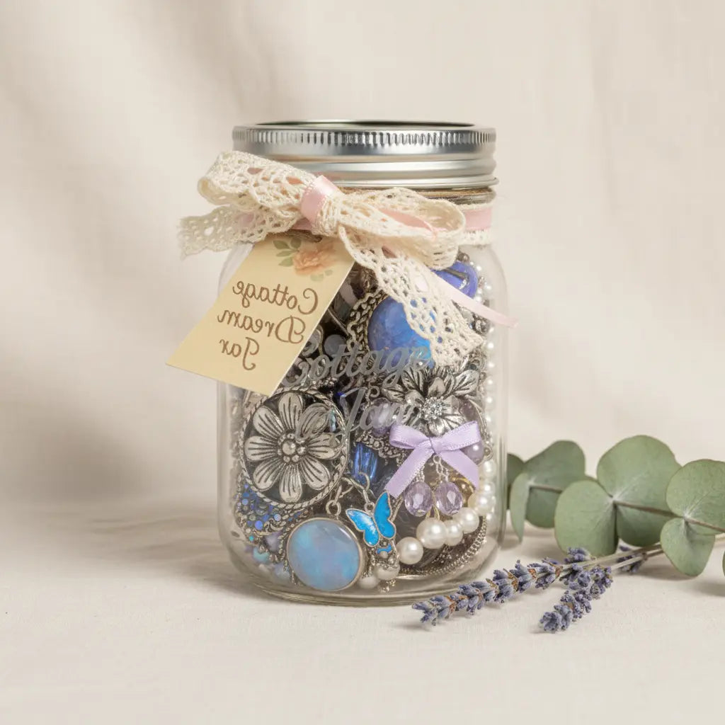 Cottage Dream Mystery Jewelry Jar – 25+ Whimsical Surprise Pieces | MystiBox
