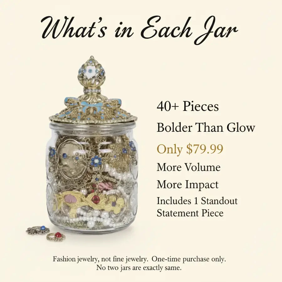Dazzle – 40+ Piece Statement Jewelry Surprise Jar curated jewelry surprise jar photo 2