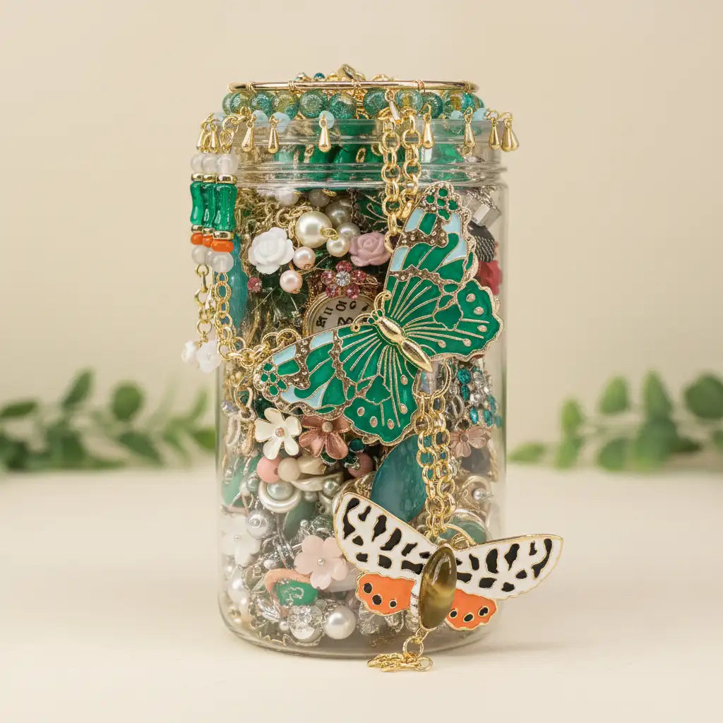 Butterfly & Bloom Mystery Jewelry Jar – 40+ Surprise Pieces | MystiBox