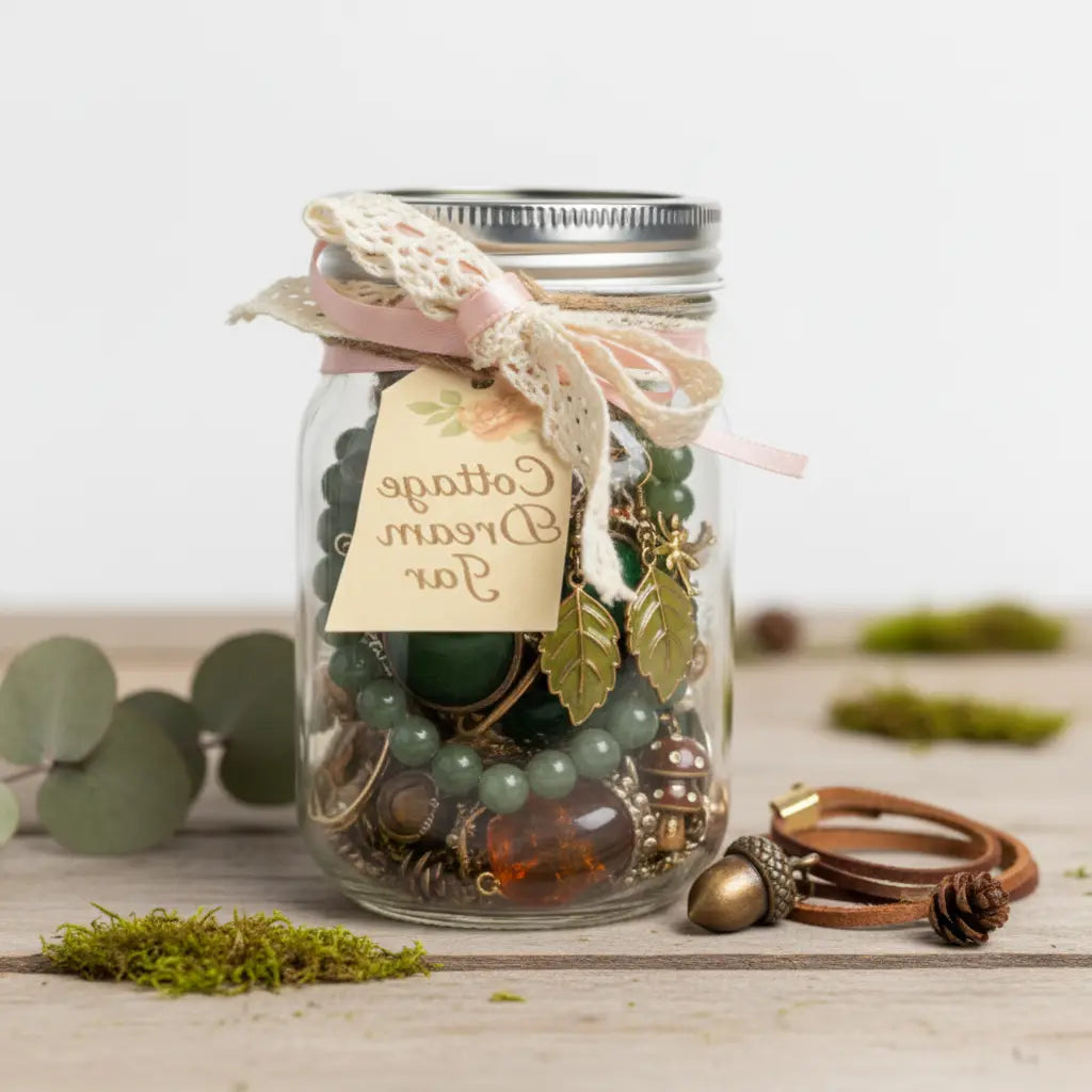 Cottage Dream Mystery Jewelry Jar – 25+ Whimsical Surprise Pieces | MystiBox