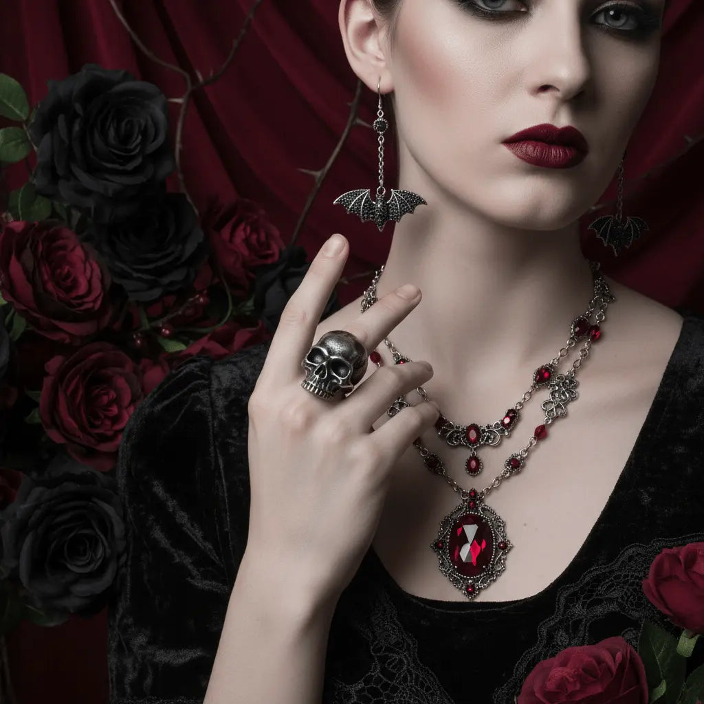 Vampire Chalice – 30-Piece Gothic Jewelry Gift Set gothic jewelry gift set photo 7
