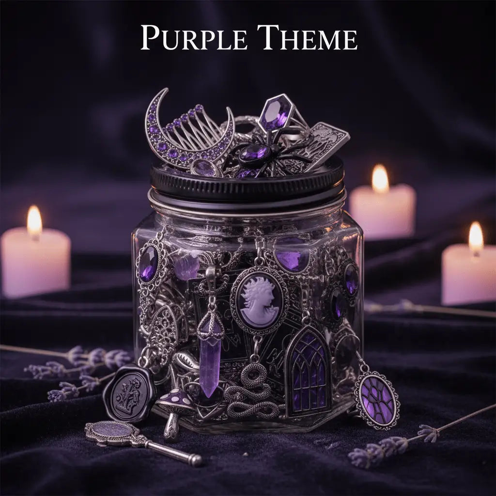 Dark Romance Color Edition – Gothic Jewelry Surprise Jar gothic jewelry gift set photo 9