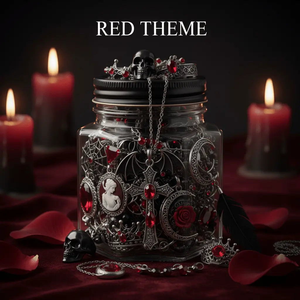Dark Romance Color Edition – Gothic Jewelry Surprise Jar gothic jewelry gift set photo 5