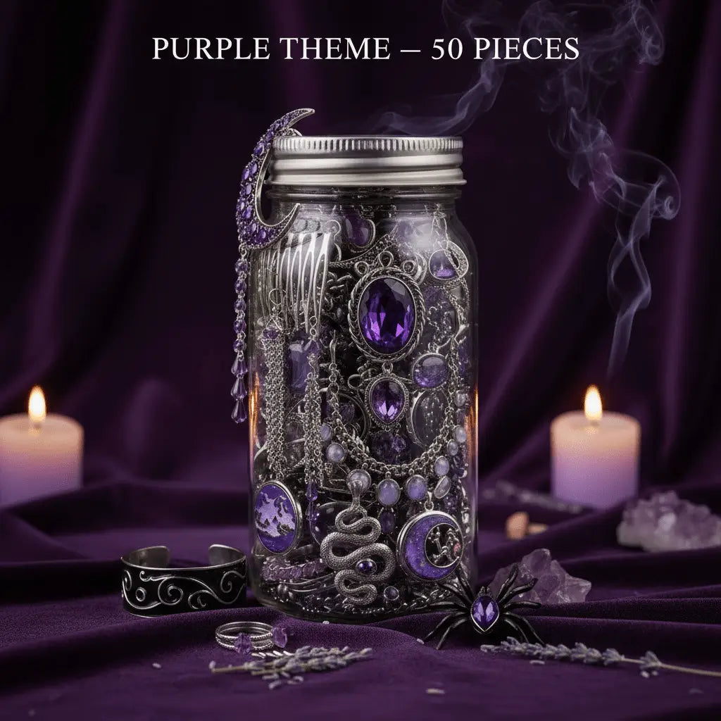 Dark Romance Color Edition – Gothic Jewelry Surprise Jar gothic jewelry gift set photo 10