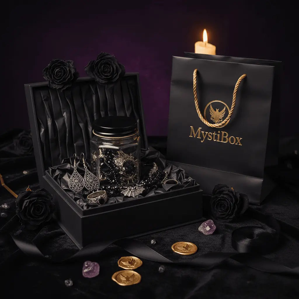 Dark Romance Color Edition – Gothic Jewelry Surprise Jar gothic jewelry gift set photo 4