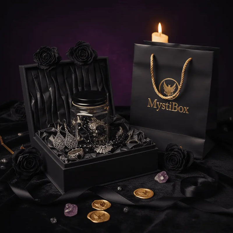 Dark Romance Color Edition – Gothic Jewelry Surprise Jar gothic jewelry gift set photo 4