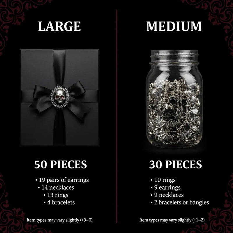 Dark Romance – Gothic & Witchy Jewelry Jar gothic jewelry gift set photo 2