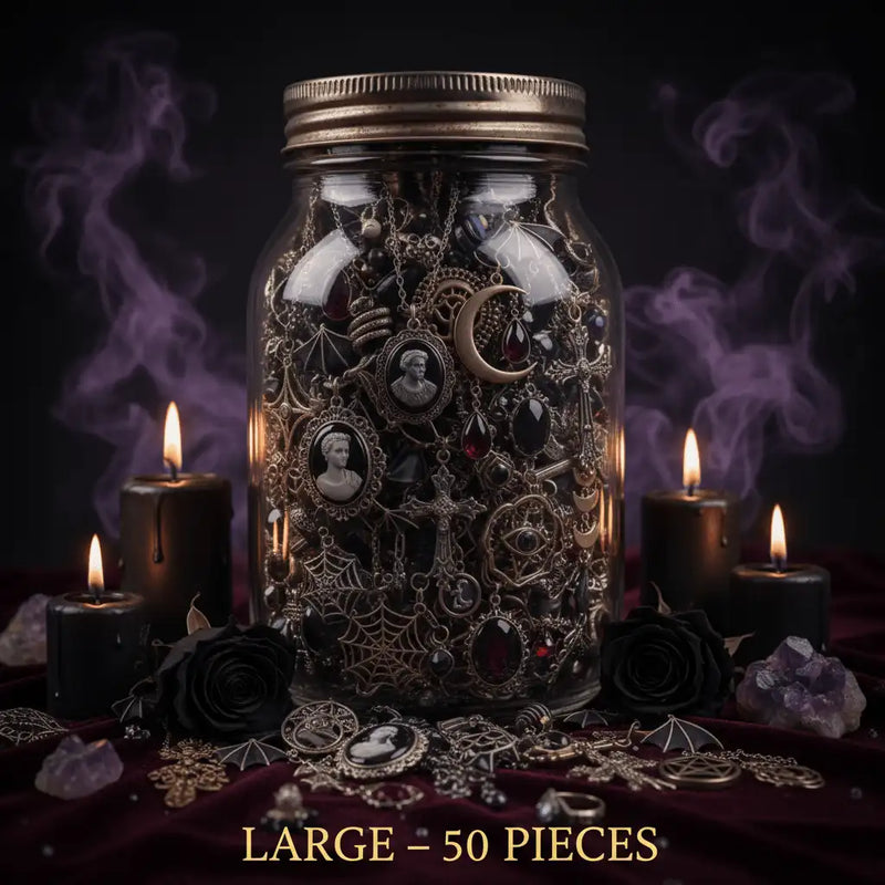 Dark Romance – Gothic & Witchy Jewelry Jar gothic jewelry gift set photo 4
