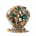 Heart Jar Rings - Pure White Background