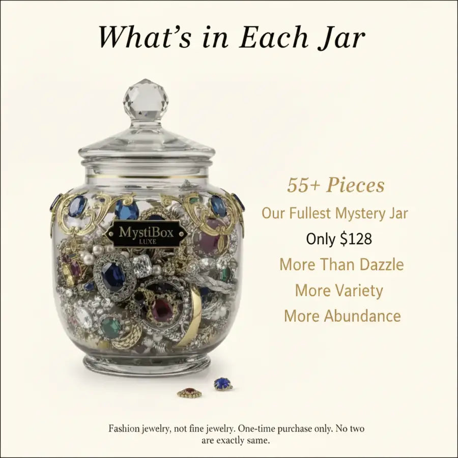 Luxe – 55+ Piece Ultimate Jewelry Surprise Jar curated jewelry surprise jar photo 2