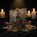 Noir Gold Edition – Gold & Black Gothic Jewelry Surprise Jar gothic jewelry gift set photo 1