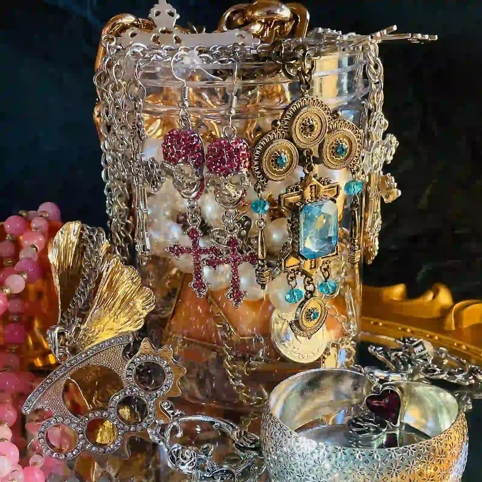 Luxe – 55+ Piece Ultimate Jewelry Surprise Jar curated jewelry surprise jar photo 5