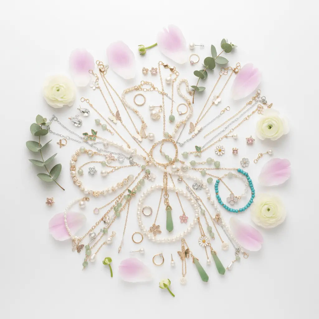 Spring Edition – 28+ Piece Jewelry Surprise Jar curated jewelry surprise jar photo 4