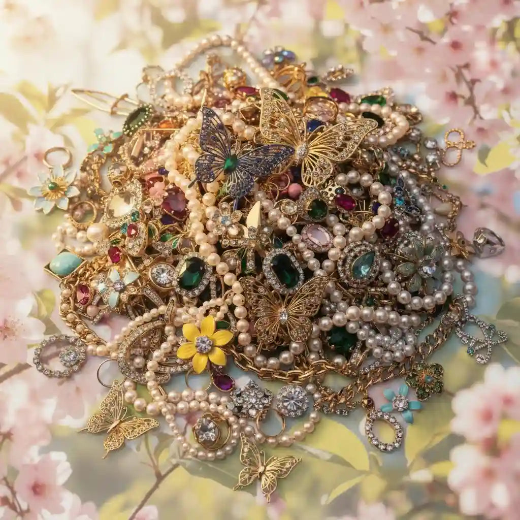 Spring Edition – 28+ Piece Jewelry Surprise Jar curated jewelry surprise jar photo 3