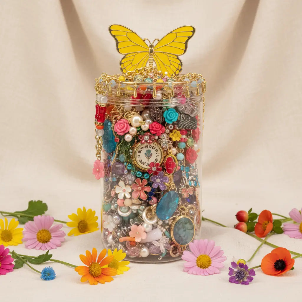 Butterfly & Bloom Mystery Jewelry Jar – 40+ Surprise Pieces | MystiBox