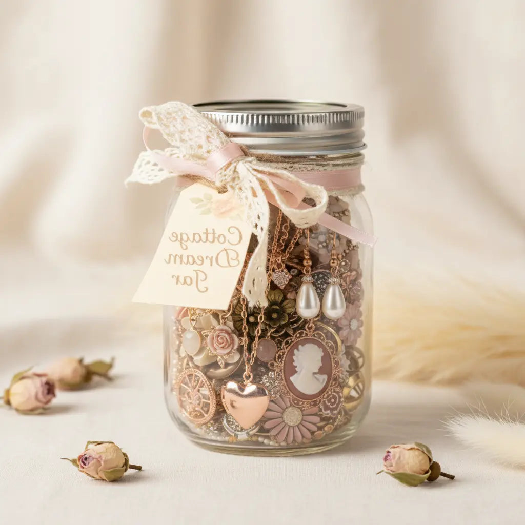 Cottage Dream Mystery Jewelry Jar – 25+ Whimsical Surprise Pieces | MystiBox