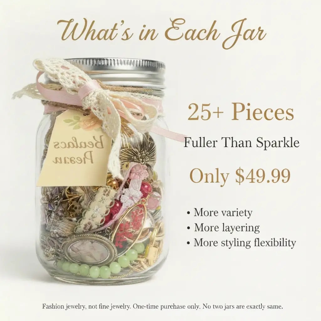 Cottage Dream Mystery Jewelry Jar – 25+ Whimsical Surprise Pieces | MystiBox